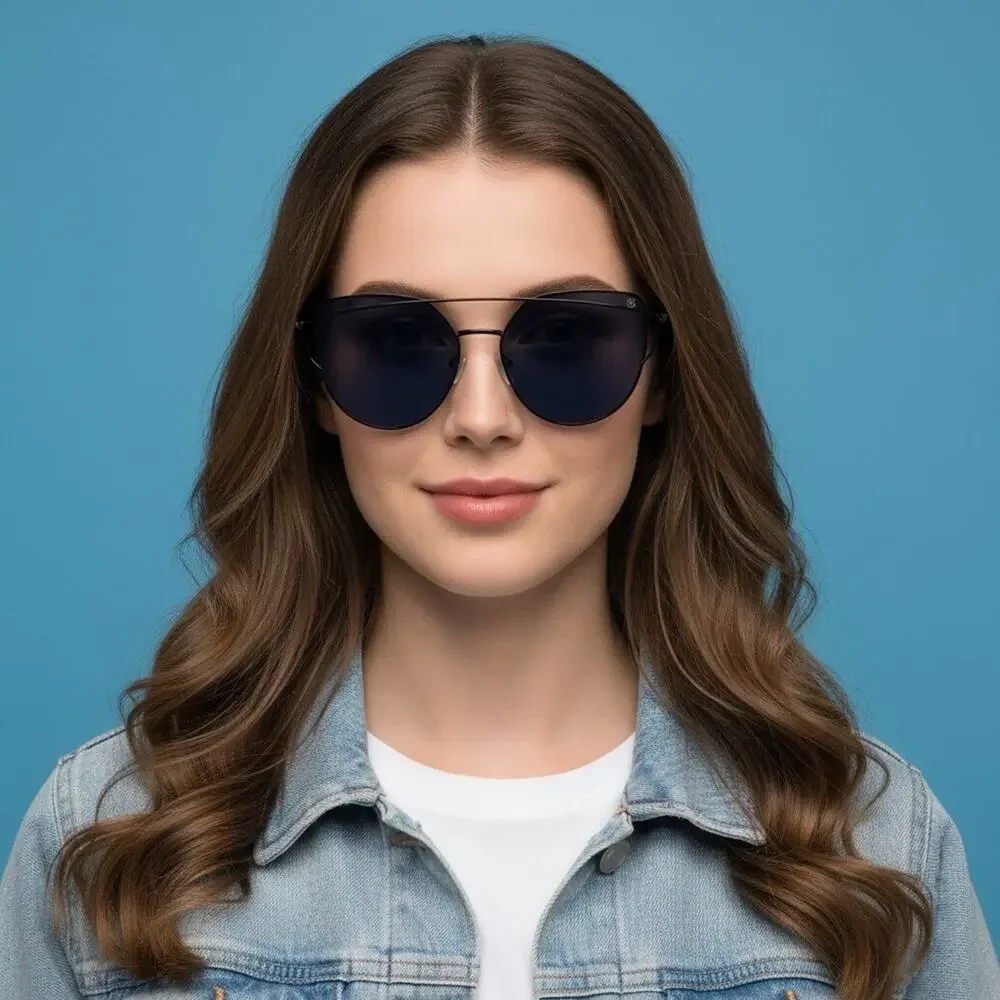 Stylish Black and‎ Blue Sunglasses